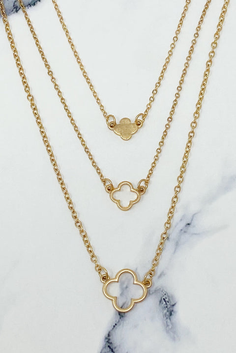 Layered Clover Necklace