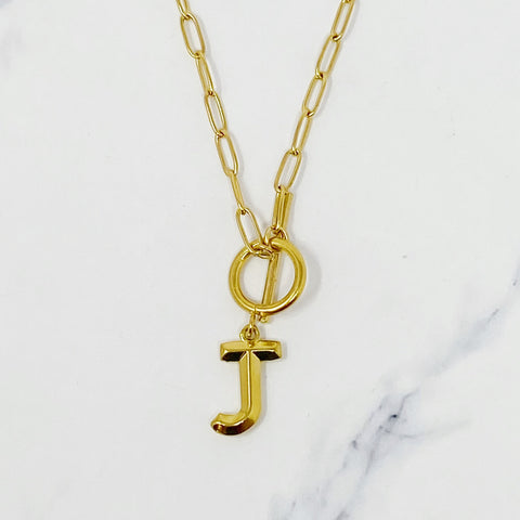 Modern Classic Initial Necklace