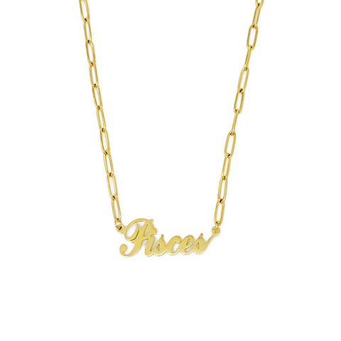 Annie Zodiac Chain Necklace