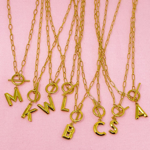 Modern Classic Initial Necklace