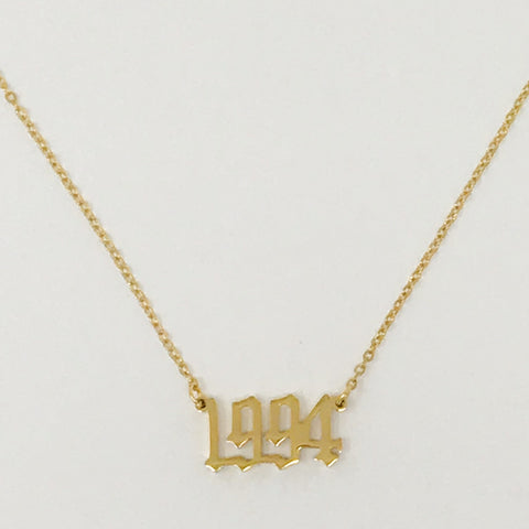 Birth Year Necklace