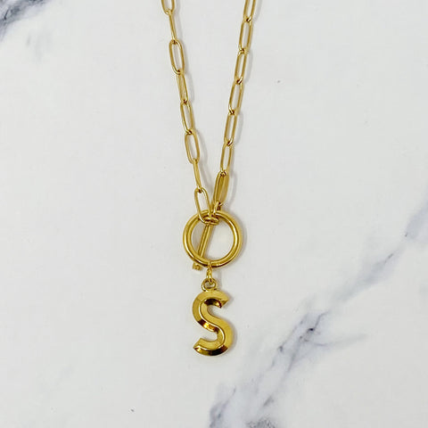 Modern Classic Initial Necklace