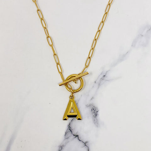 Modern Classic Initial Necklace