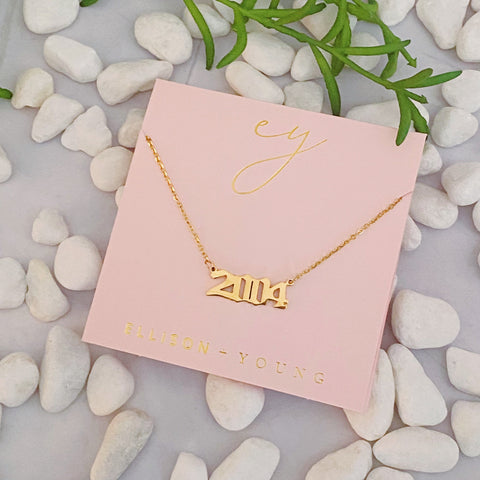 Birth Year Necklace