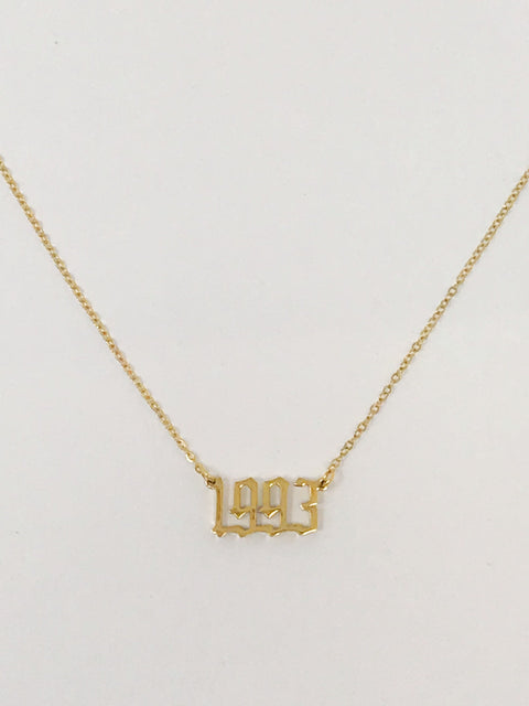 Birth Year Necklace