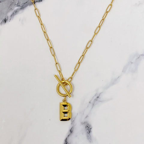 Modern Classic Initial Necklace