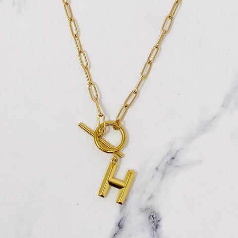 Modern Classic Initial Necklace