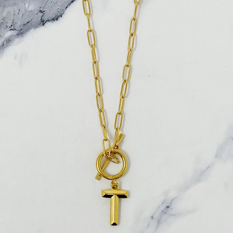 Modern Classic Initial Necklace