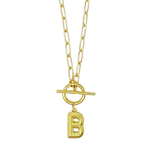 Modern Classic Initial Necklace