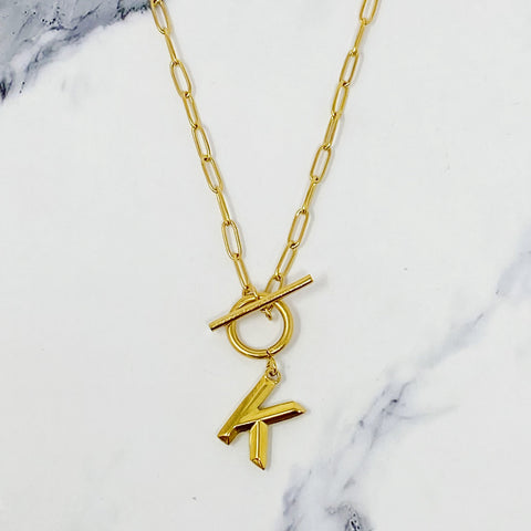 Modern Classic Initial Necklace