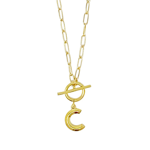 Modern Classic Initial Necklace