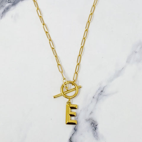 Modern Classic Initial Necklace