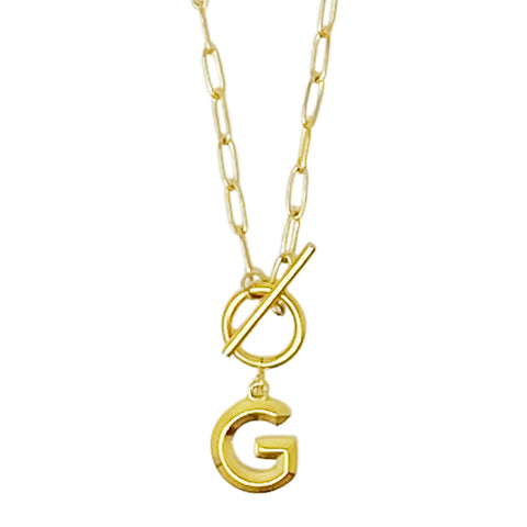 Modern Classic Initial Necklace