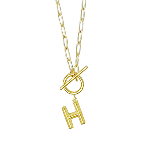 Modern Classic Initial Necklace