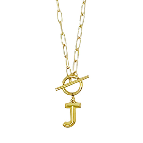 Modern Classic Initial Necklace