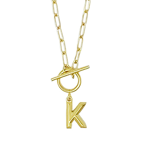 Modern Classic Initial Necklace