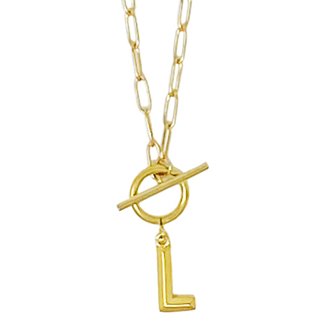 Modern Classic Initial Necklace