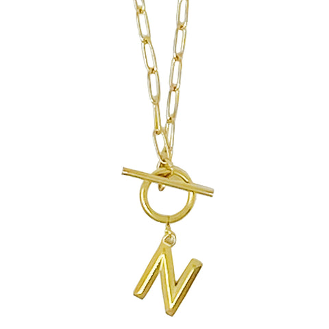 Modern Classic Initial Necklace