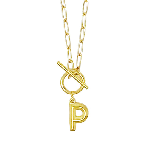 Modern Classic Initial Necklace