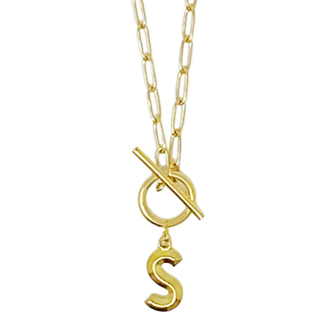 Modern Classic Initial Necklace