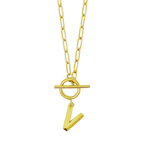 Modern Classic Initial Necklace