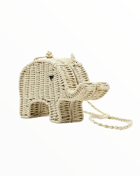 Elephant straw bag